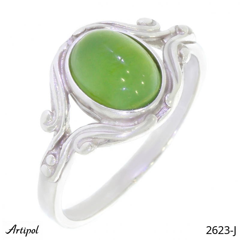 Ring 2623-J with real Jade