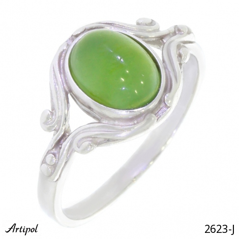 Ring 2623-J with real Jade