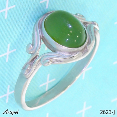 Ring 2623-J with real Jade