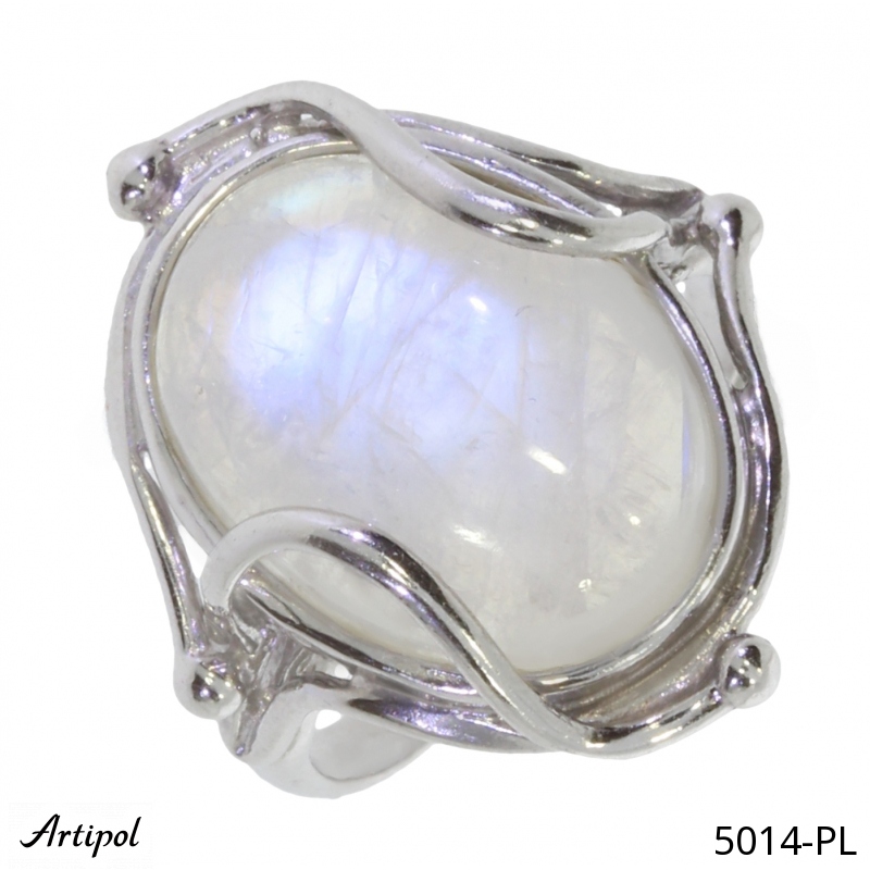 Ring 5014-PL with real Moonstone