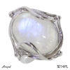 Ring 5014-PL with real Moonstone