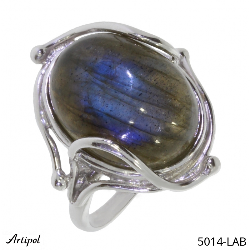 Bague 5014-LAB en Labradorite véritable