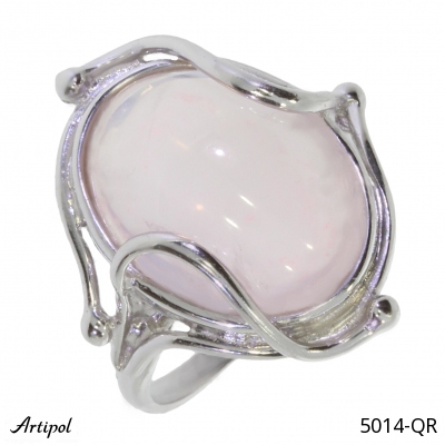 Ring 5014-QR with real Quartz rose