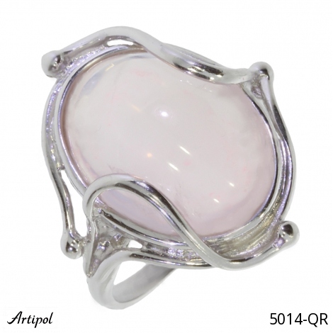 Bague 5014-QR en Quartz rose véritable