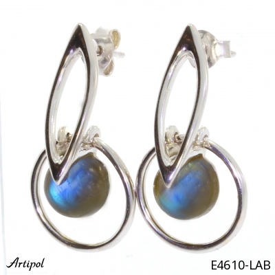 Earrings E4610-LAB with real Labradorite