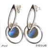 Earrings E4610-LAB with real Labradorite