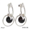 Earrings E4610-ON with real Black Onyx