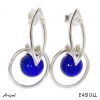 Earrings E4610-LL with real Lapis lazuli