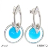 Earrings E4610-TQ with real Turquoise