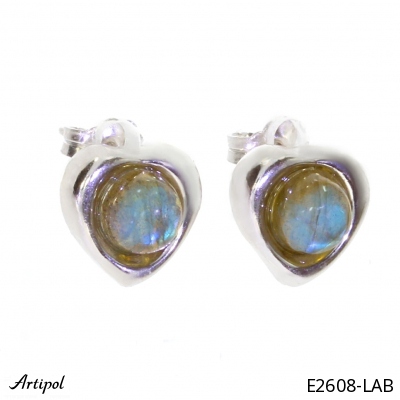 Earrings E2608-LAB with real Labradorite