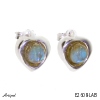 Earrings E2608-LAB with real Labradorite