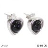 Earrings E2608-ON with real Black Onyx