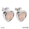 Boucles d'oreilles E2608-QR en Quartz rose véritable