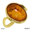 Ring 4604-BV with real Amber gold plated