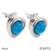 Earrings E2608-TQ with real Turquoise