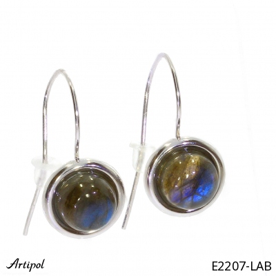 Earrings E2207-LAB with real Labradorite
