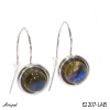 Earrings E2207-LAB with real Labradorite