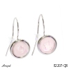 Boucles d'oreilles E2207-QR en Quartz rose véritable