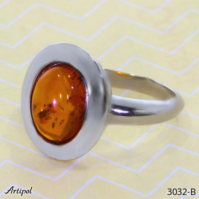 Ring 3032-B with real Amber
