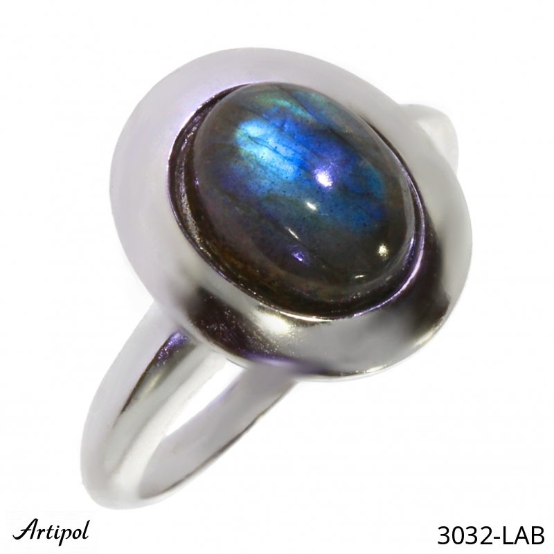 Bague 3032-LAB en Labradorite véritable