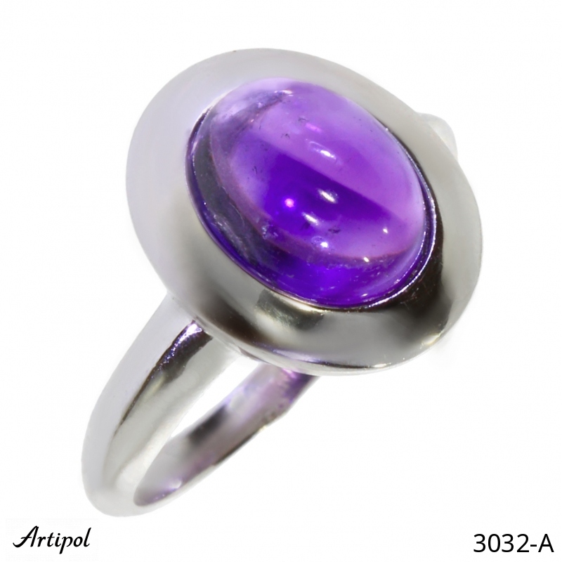 Ring 3032-A with real Amethyst