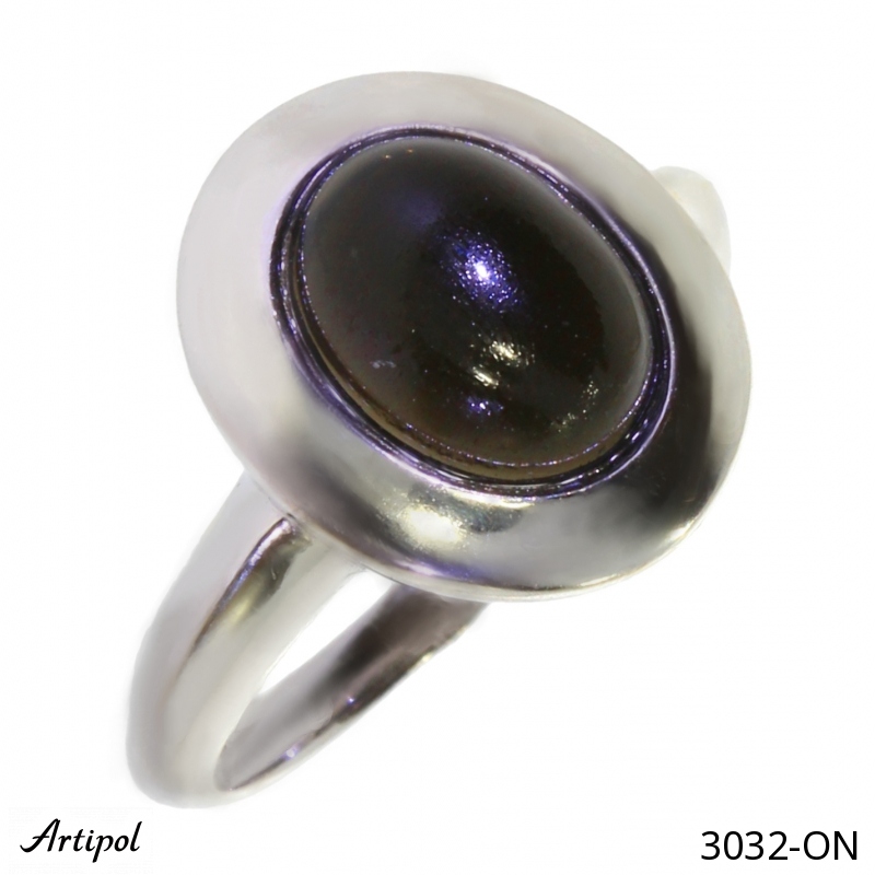 Ring 3032-ON mit echter Schwarzem Onyx