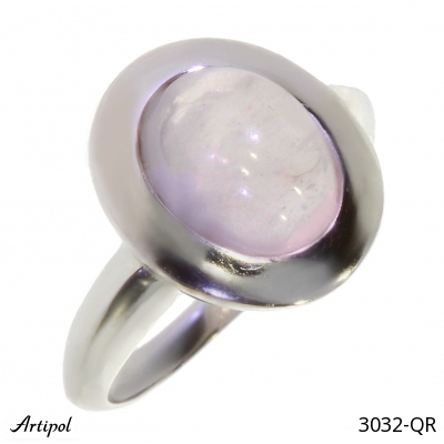 Ring 3032-QR with real Rose quartz