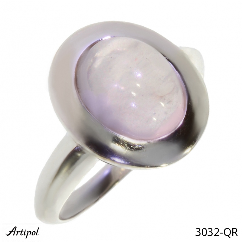 Bague 3032-QR en Quartz rose véritable