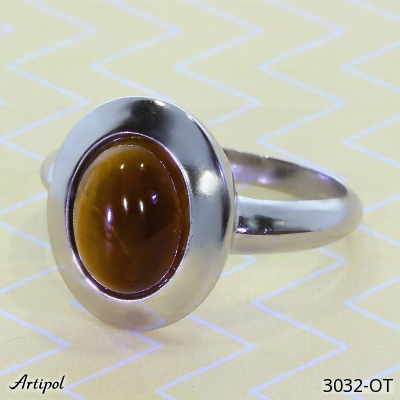 Ring 3032-OT with real Tiger's eye