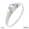 Ring M58-AQ mit echter Aquamarin