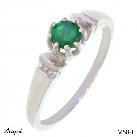 Bague M58-E en Emeraude véritable