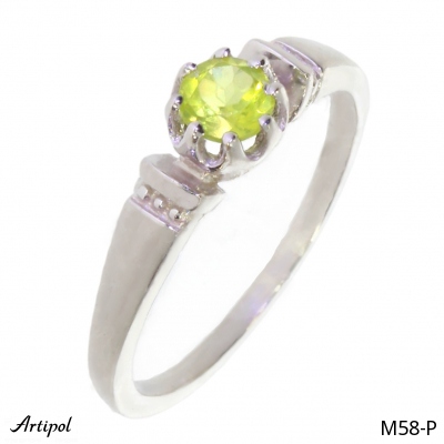 Ring M58-P with real Peridot