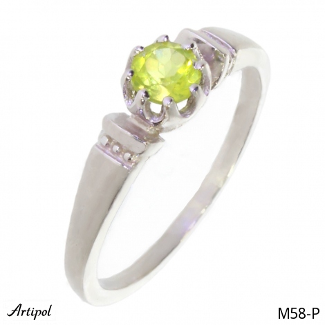 Ring M58-P with real Peridot