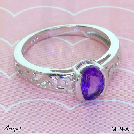 Ring M59-AF mit echter Amethyst