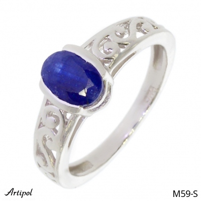 Ring M59-S mit echter Saphir