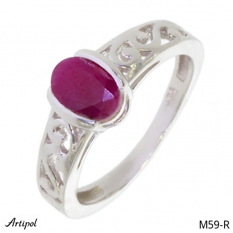 Ring M59-R with real Ruby