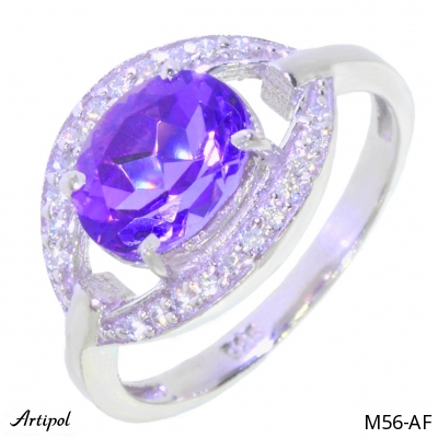 Ring M56-AF with real Amethyst
