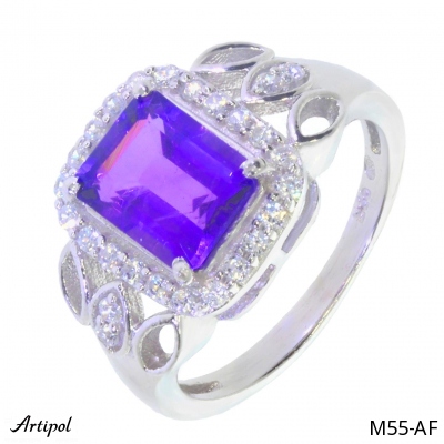 Ring M55-AF mit echter Amethyst