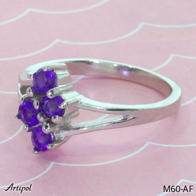 Ring M60-AF with real Amethyst