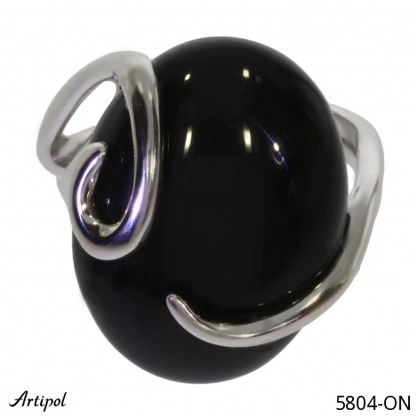 Ring 5804-ON with real Black onyx