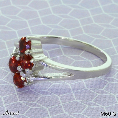 Ring M60-G with real Garnet