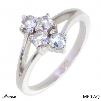 Pierścionek M60-AQ z Akwamarynem