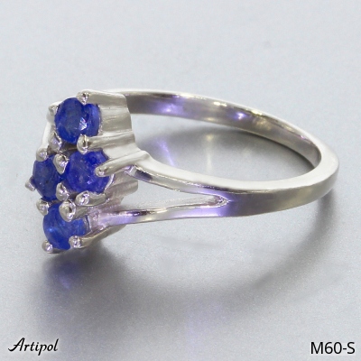 Ring M60-S with real Sapphire