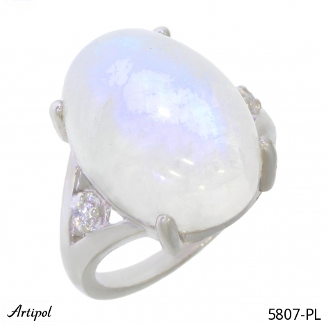 Ring 5807-PL mit echter Mondstein