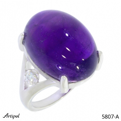 Ring 5807-A with real Amethyst