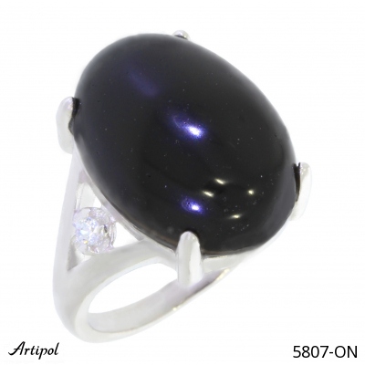 Ring 5807-ON mit echter Schwarzem Onyx