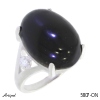 Bague 5807-ON en Onyx noir véritable