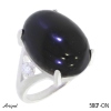 Ring 5807-ON mit echter Schwarzem Onyx