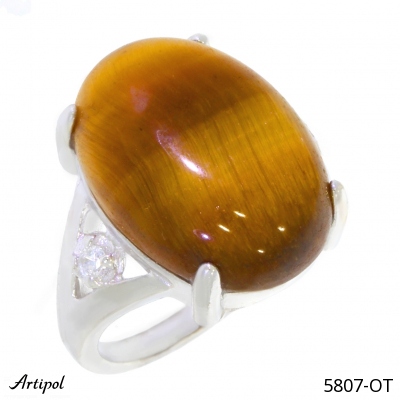 Ring 5807-OT with real Tiger's eye