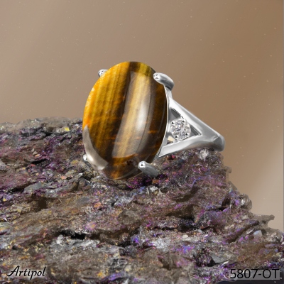 Ring 5807-OT with real Tiger's eye
